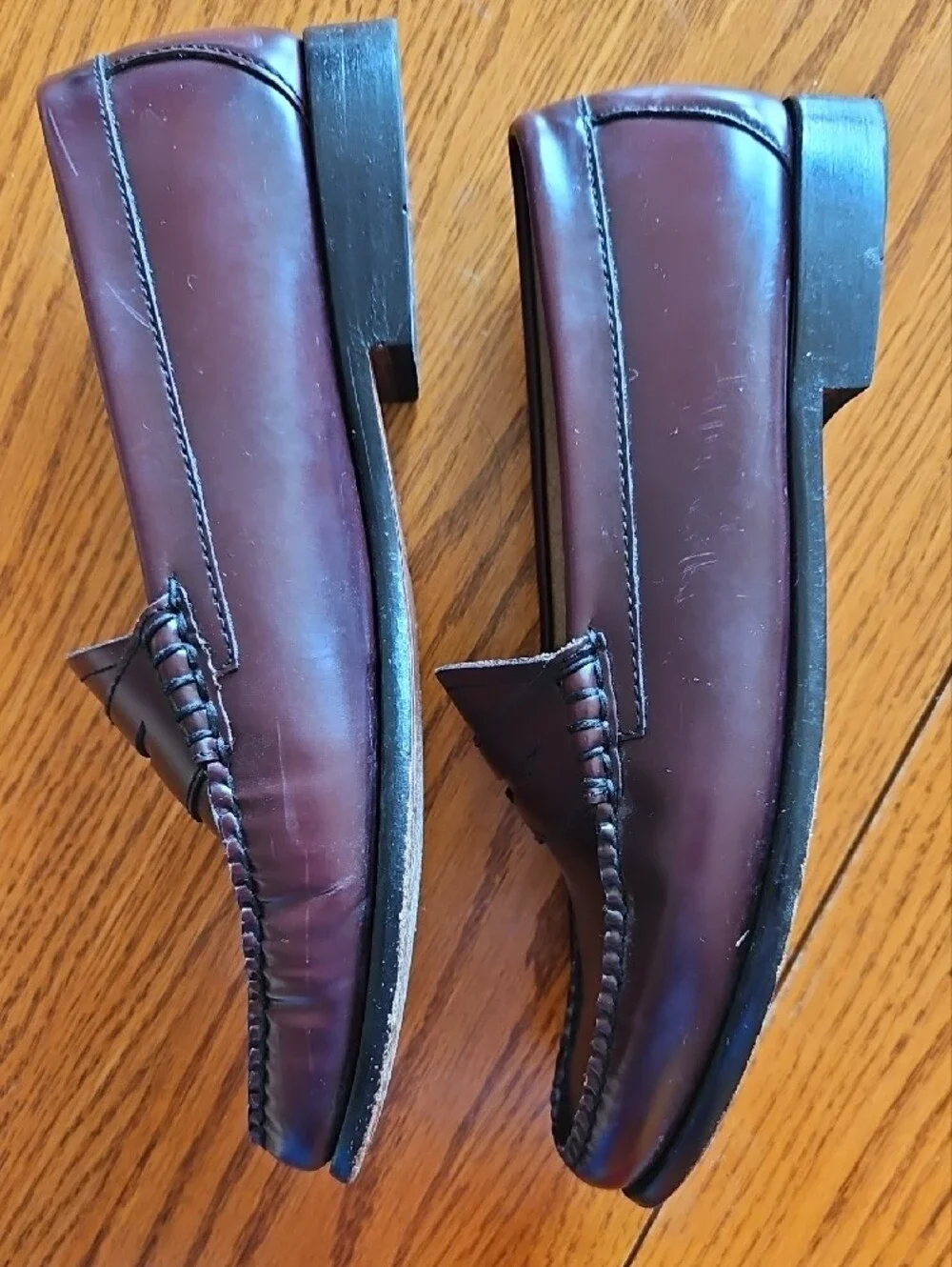 GH Bass Weejuns Burgundy Penny Loafers